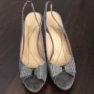 Kate Spade slingback peep toe heel